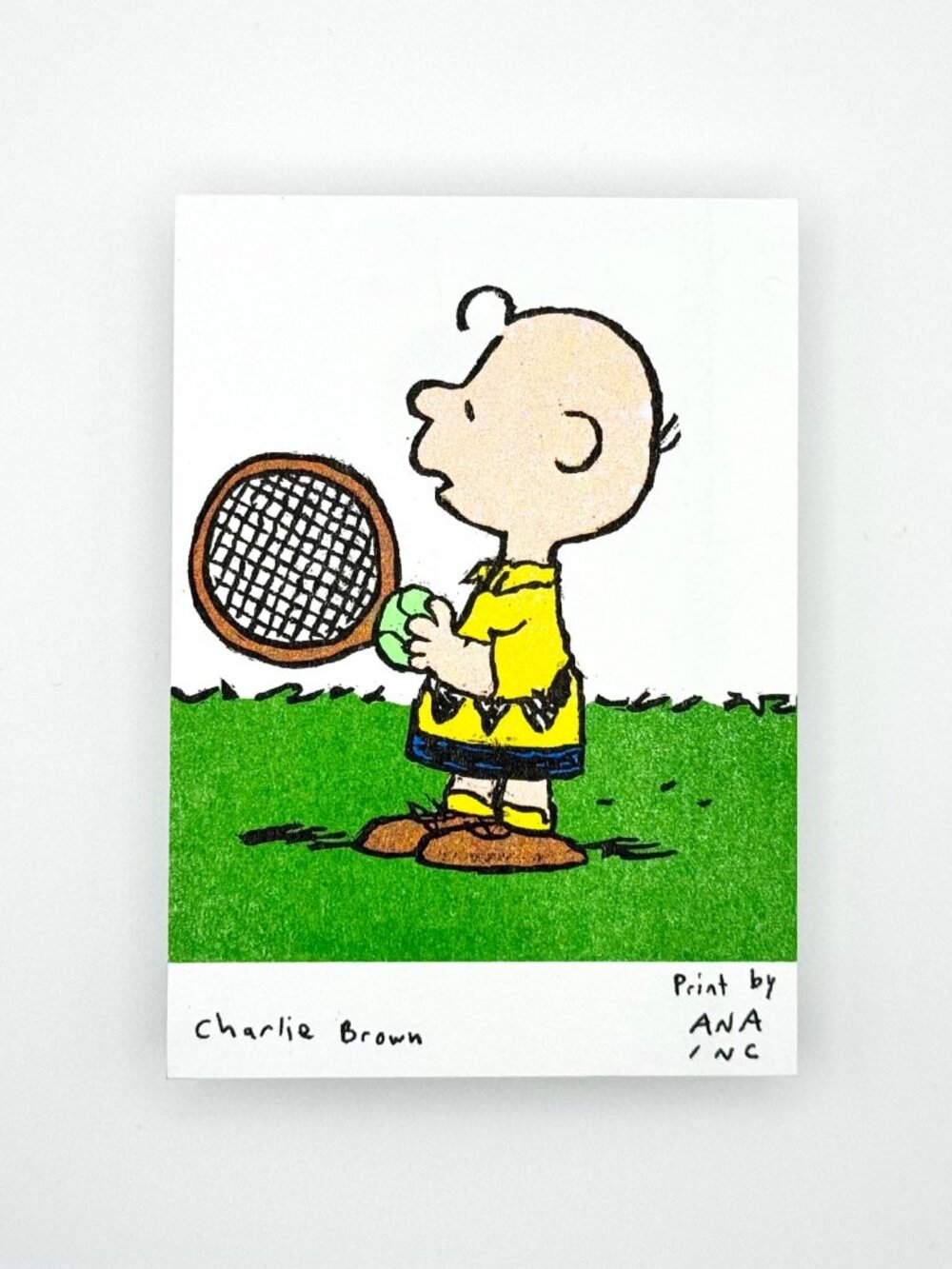 Ana Inciardi Snoopy Tennis Charlie Brown Mini Art Print
